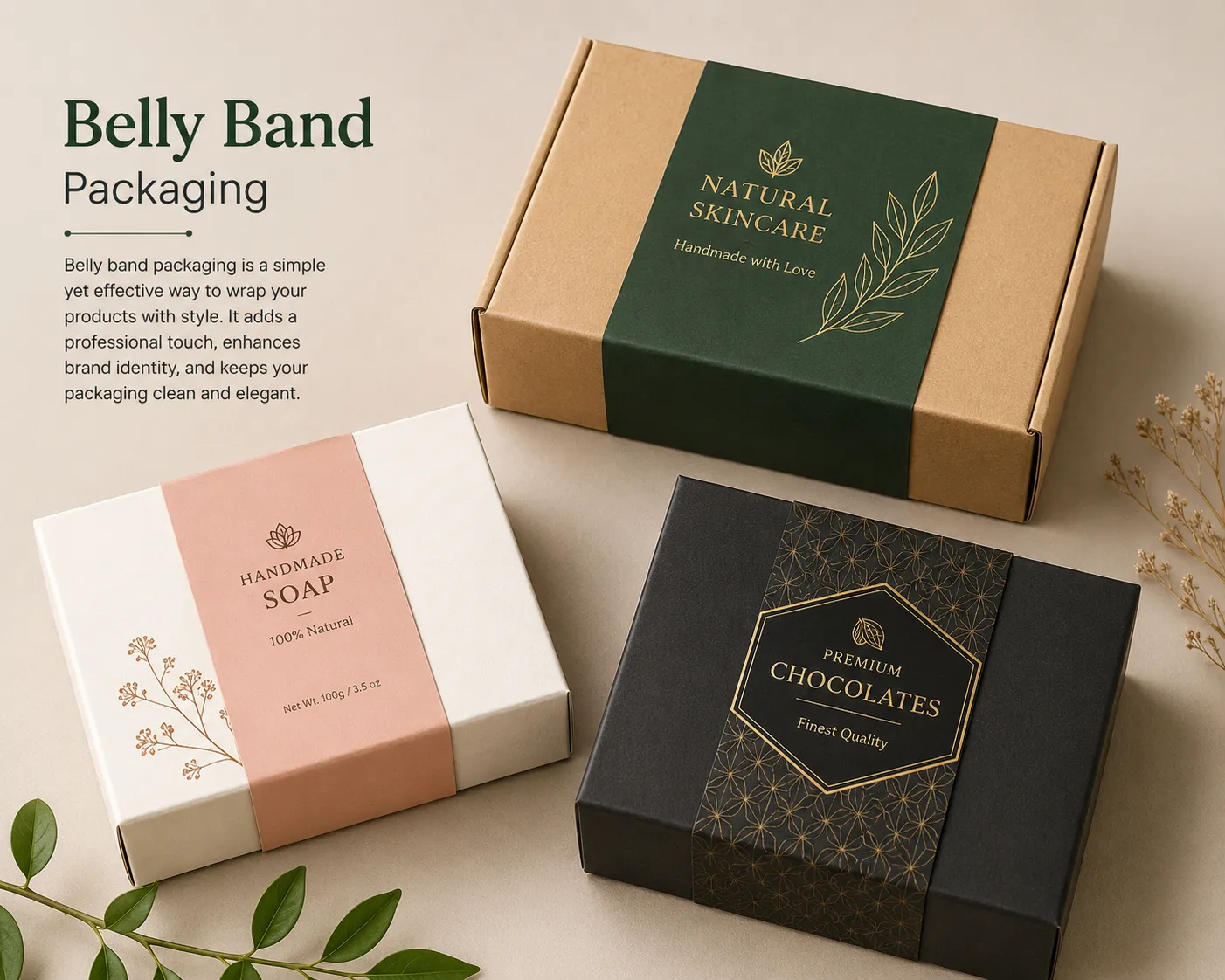 Affordable Belly Band Packaging for Small Business Branding